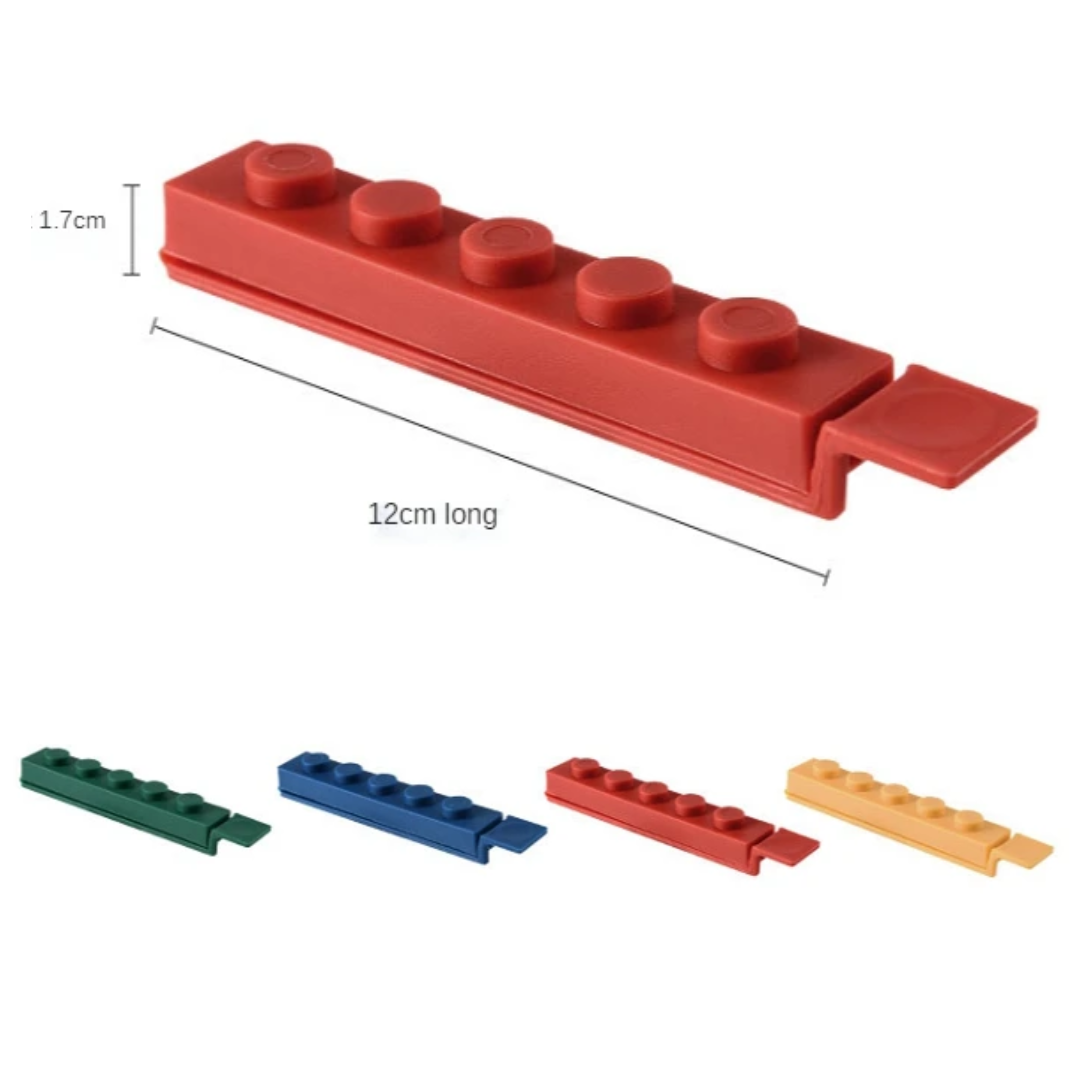 Set de 4 Ganchos Cierres Tipo Bloques