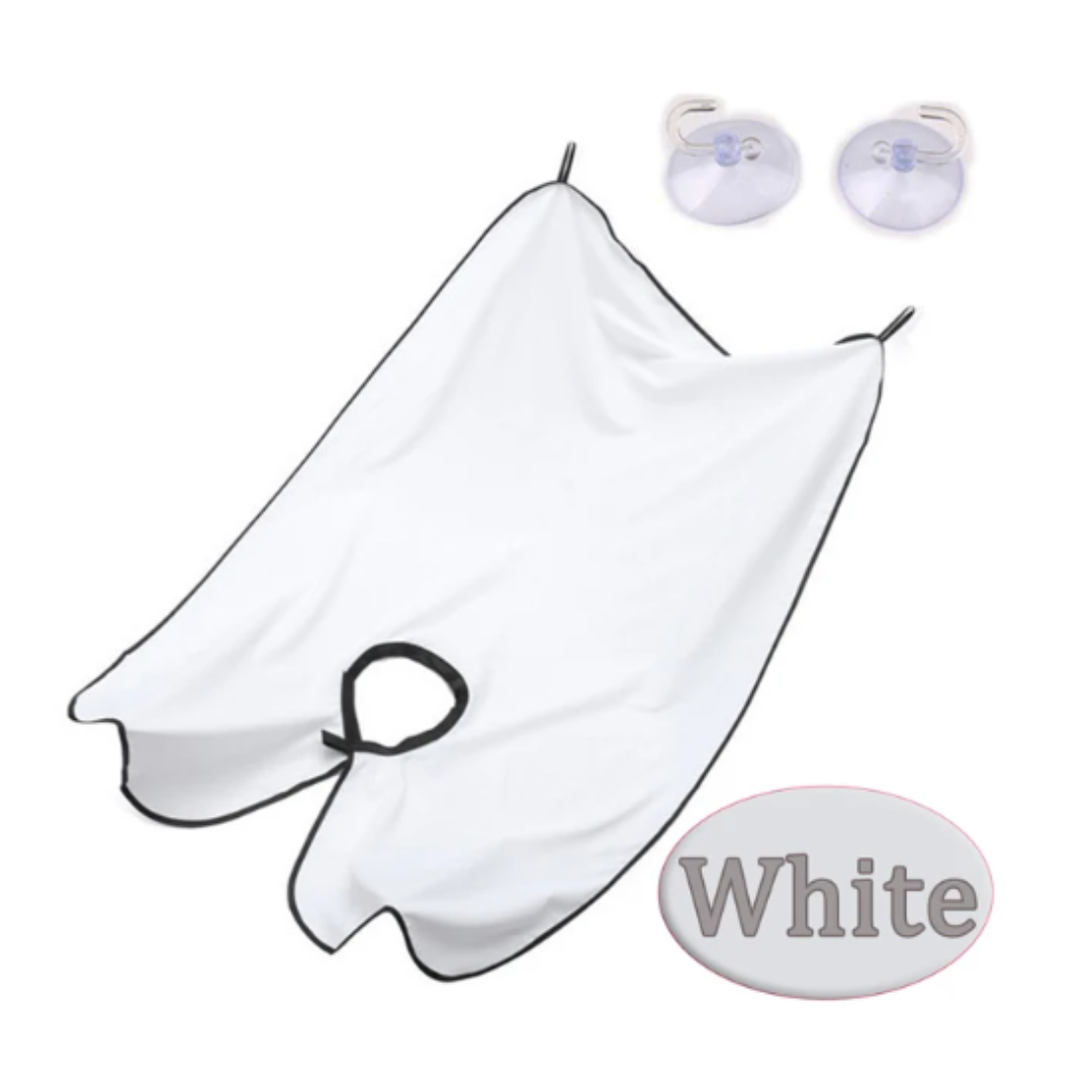 BeardBib - Delantal para Barba con Ventosas para un Aseo Libre y un Baño Limpio