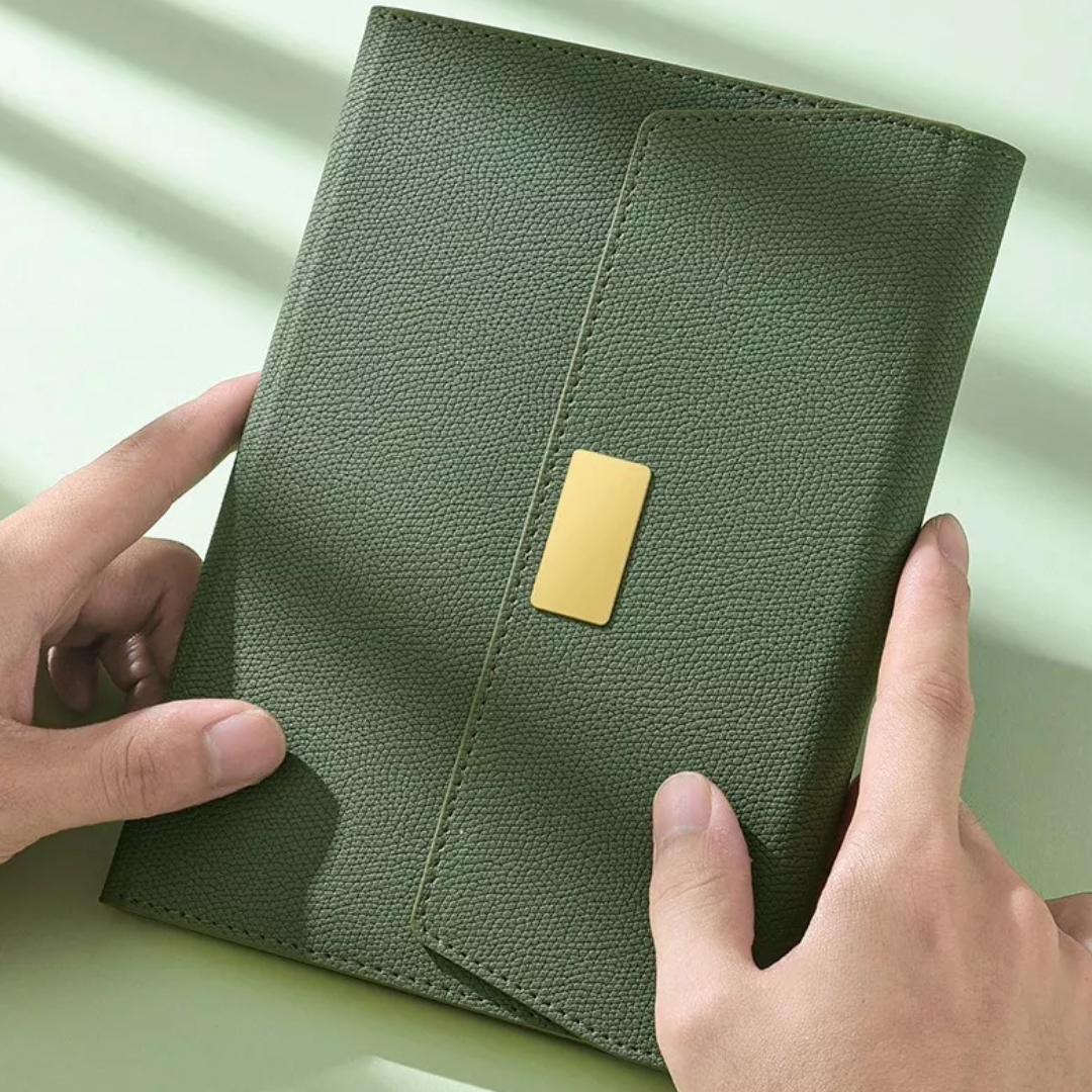 LuxeJournal™ - Cuaderno Ejecutivo A5 con Tapa Dura y Papel de Calidad Superior incluye Lapicero