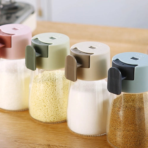 DosiFácil™ - Set de 2 Tarros Dispensadores de Sal y Pimienta con Control de Dosificación