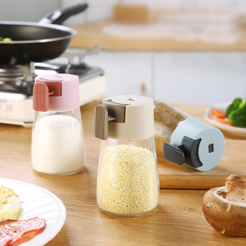 DosiFácil™ - Set de 2 Tarros Dispensadores de Sal y Pimienta con Control de Dosificación