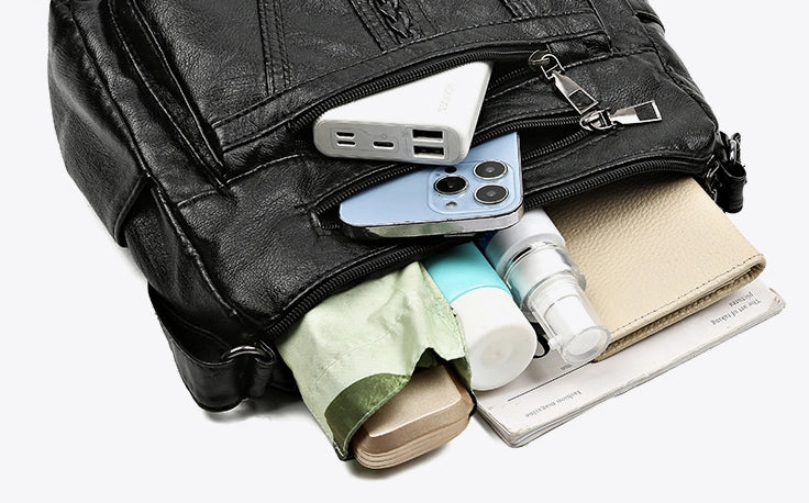 Bolso de Hombro de Cuero Amara™ con Diseño Trenzado para Mujeres Sofisticadas