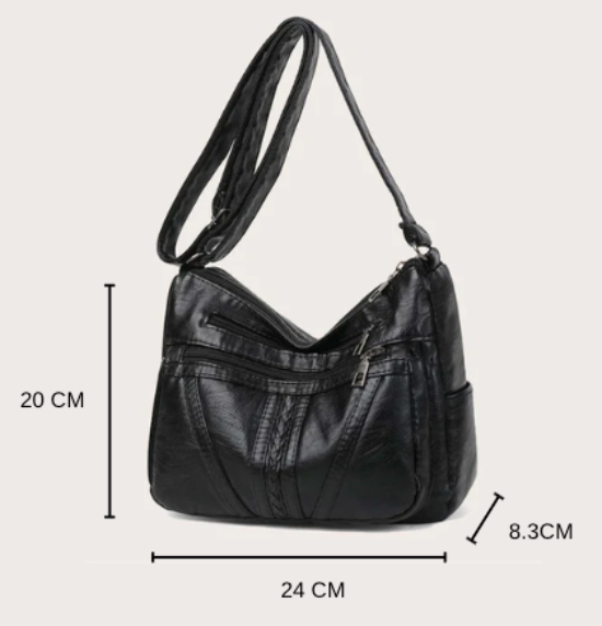 Bolso de Hombro de Cuero Amara™ con Diseño Trenzado para Mujeres Sofisticadas