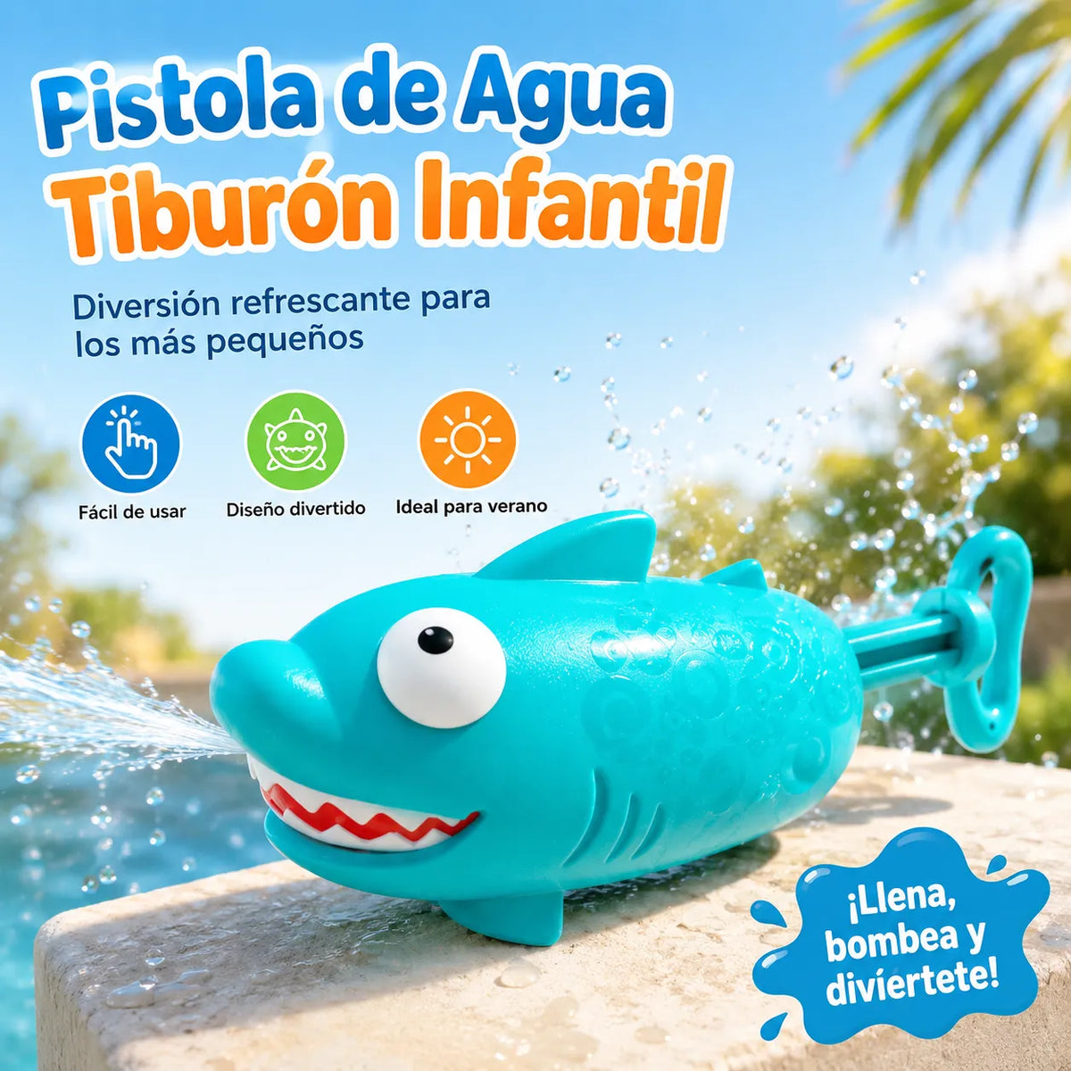 Pistola de Agua Tiburón