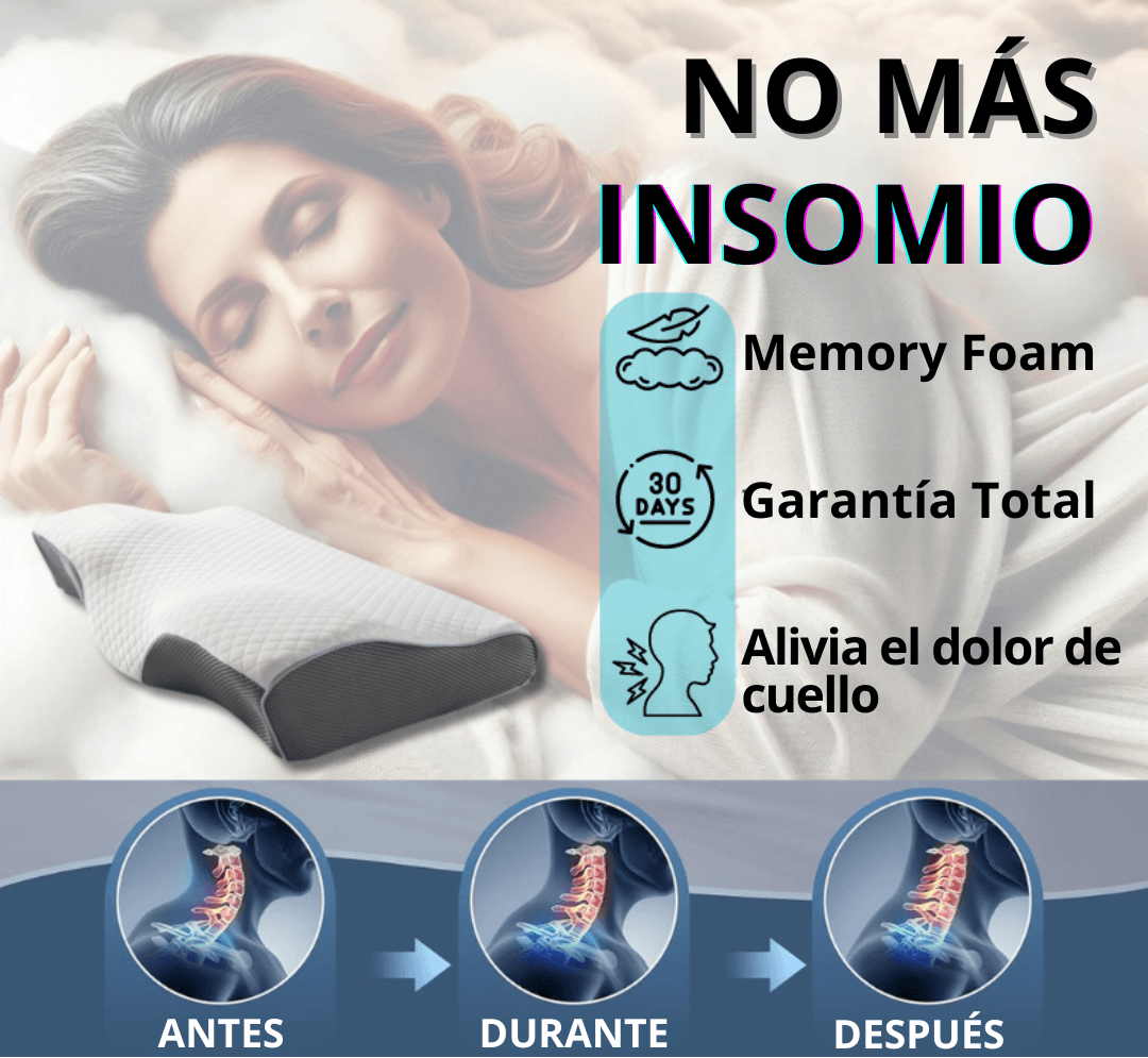 PostureDream™ - Almohada Ergonómica de Soporte Cervical Avanzado y Dolor de Cuello