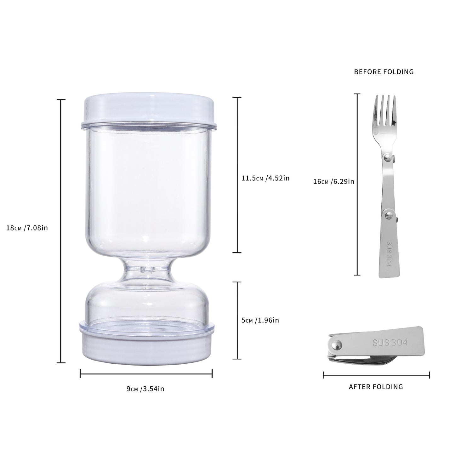 PickleMate - Tarro Separador de Pepinillos Secos y Húmedos para un Servicio sin Esfuerzo