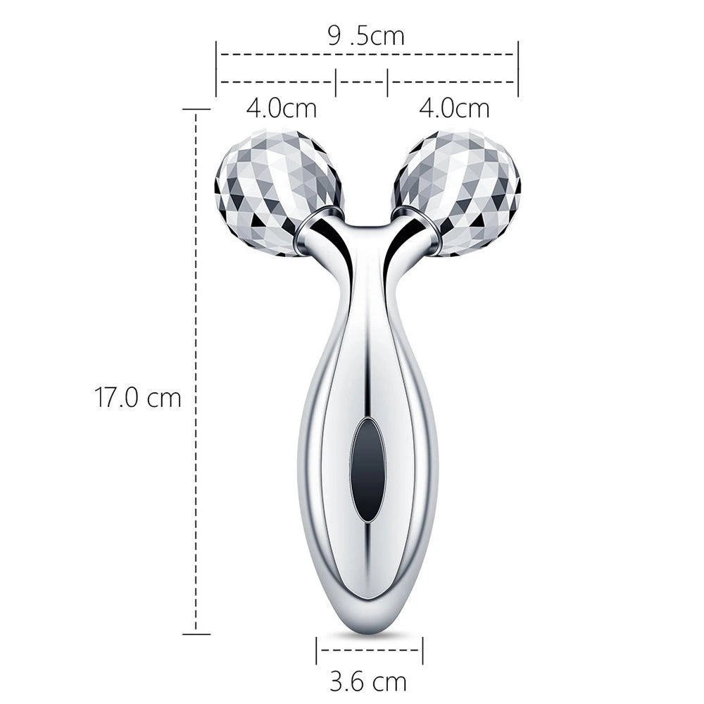 Masajeador facial con rodillo 3D