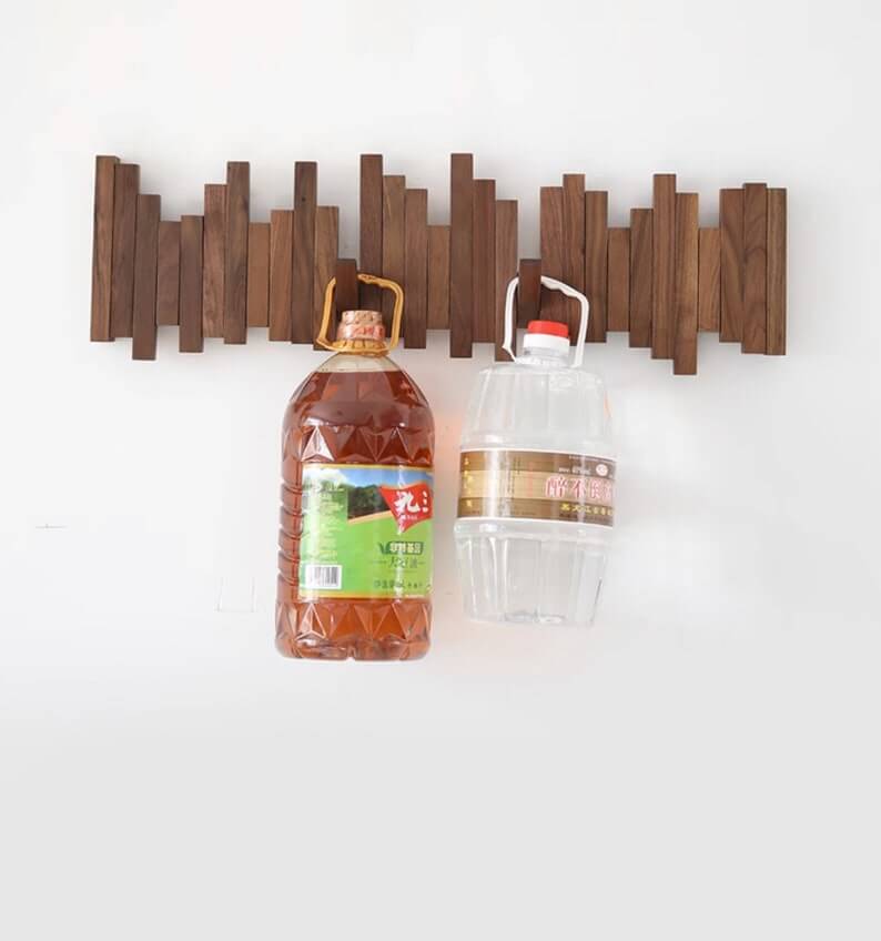 NordicHook™ - Perchero Nórdico de Madera de Ganchos Plegables con Máxima Comodidad