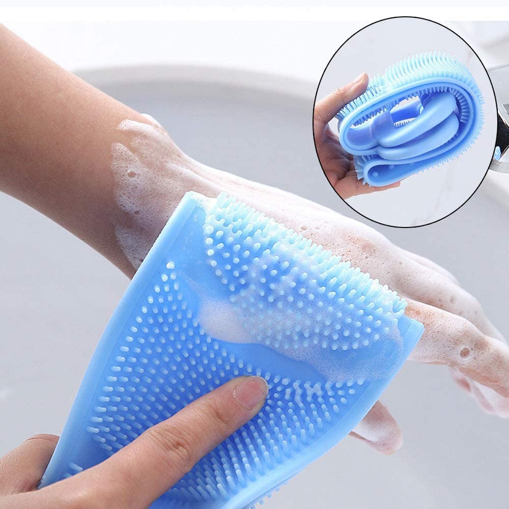 Set de 2 Cepillos de Silicona para el Cuerpo Espalda Ducha