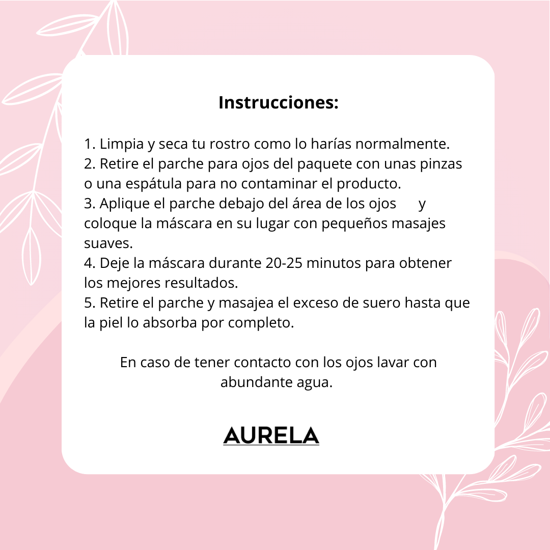 Eyepads™ - Mascarilla para ojeras y líneas de expresión de Colágeno con Ácido Hialurónico