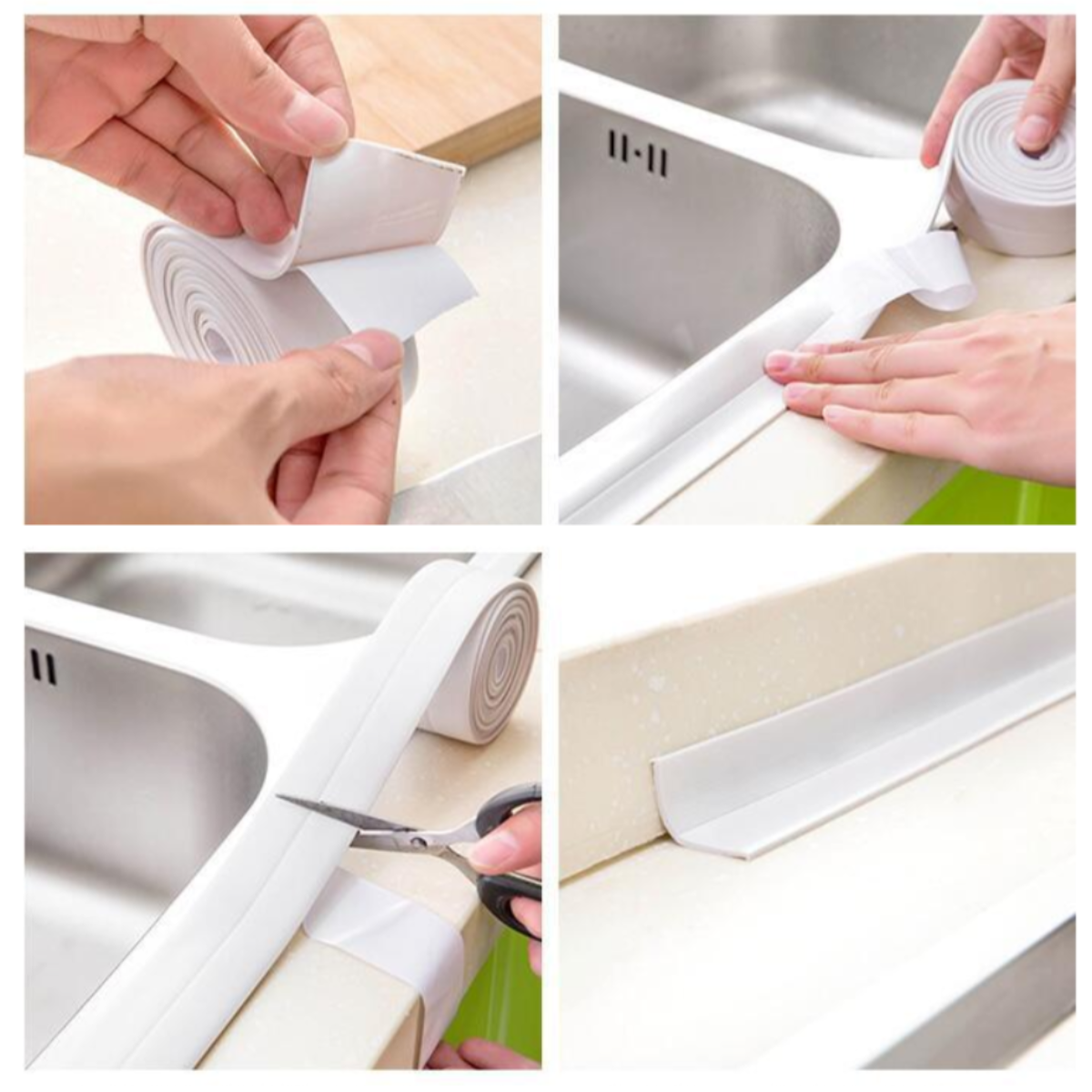 Pack de 3 Cintas Impermeables para Bordes Blanco