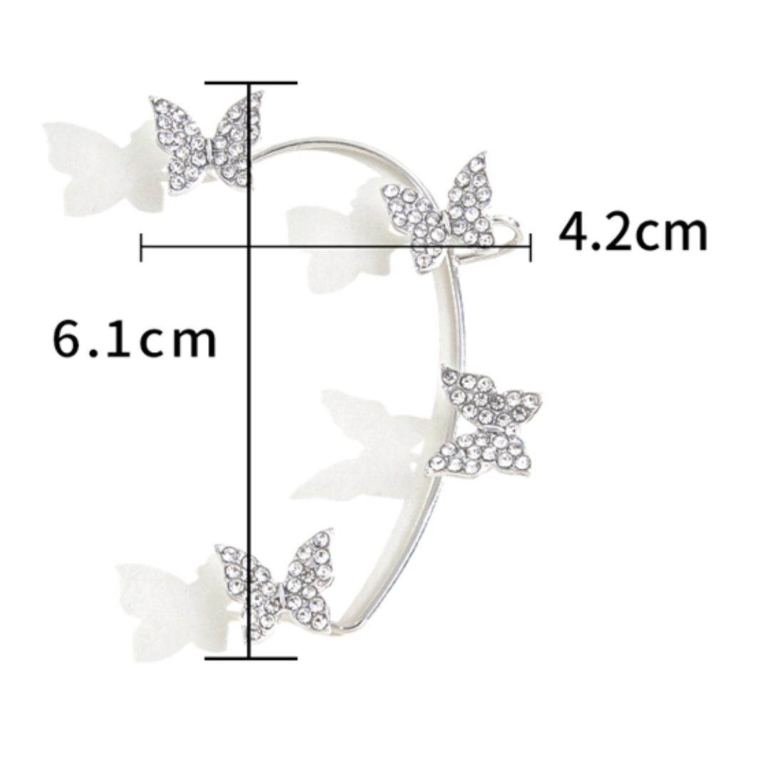 Aretes Ear Cuff Butterfly™ (Un par)