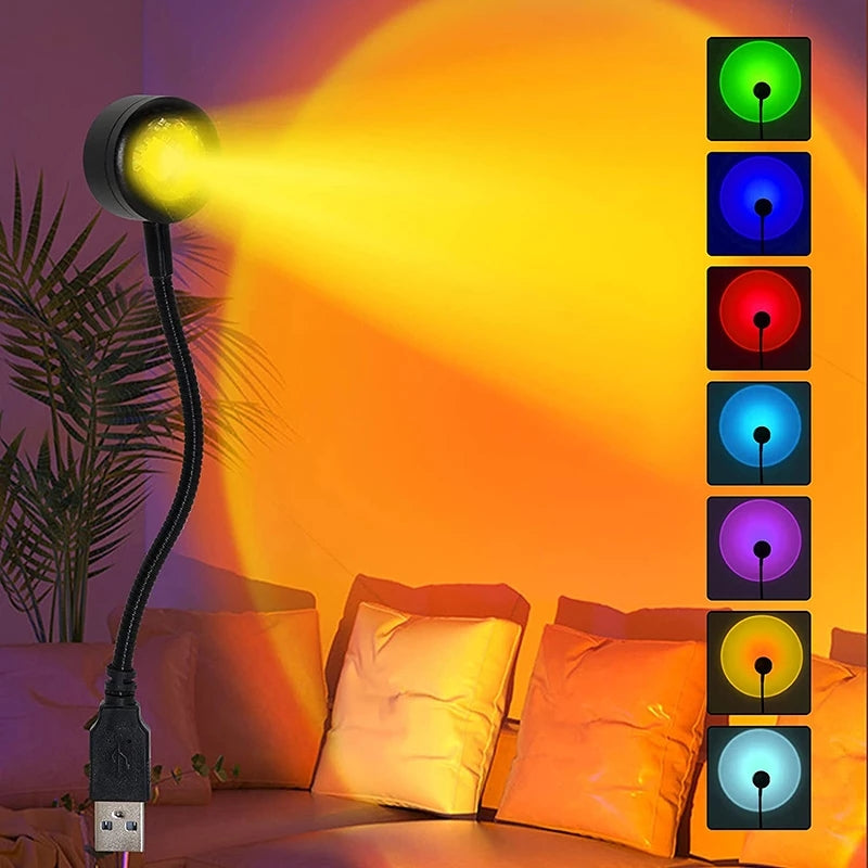 Pack de Luces LED USB Multicolores Atmosféricos Sunset y Rainbow AURELA