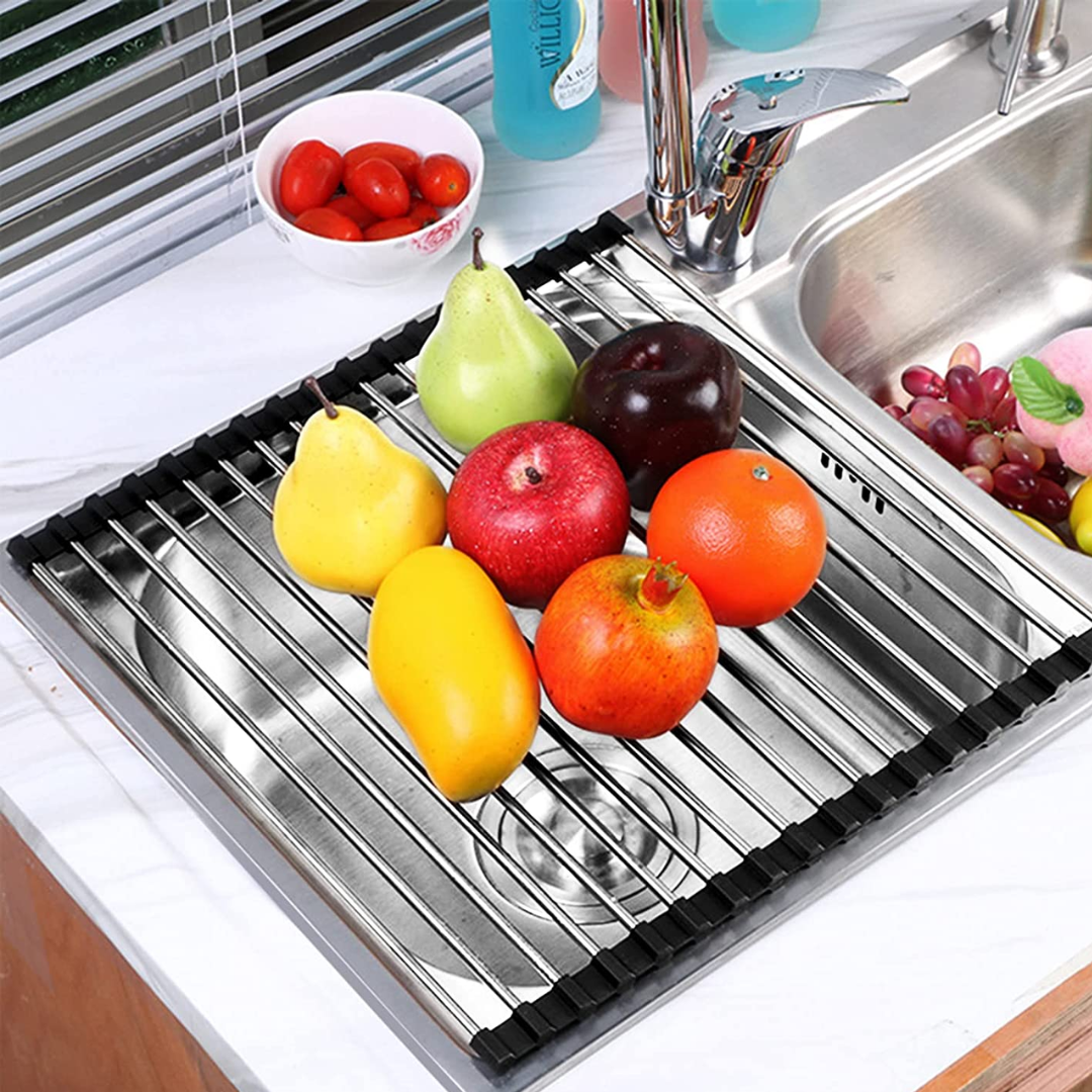 Set de 2 Escurridores de Rejilla Plegable para Platos