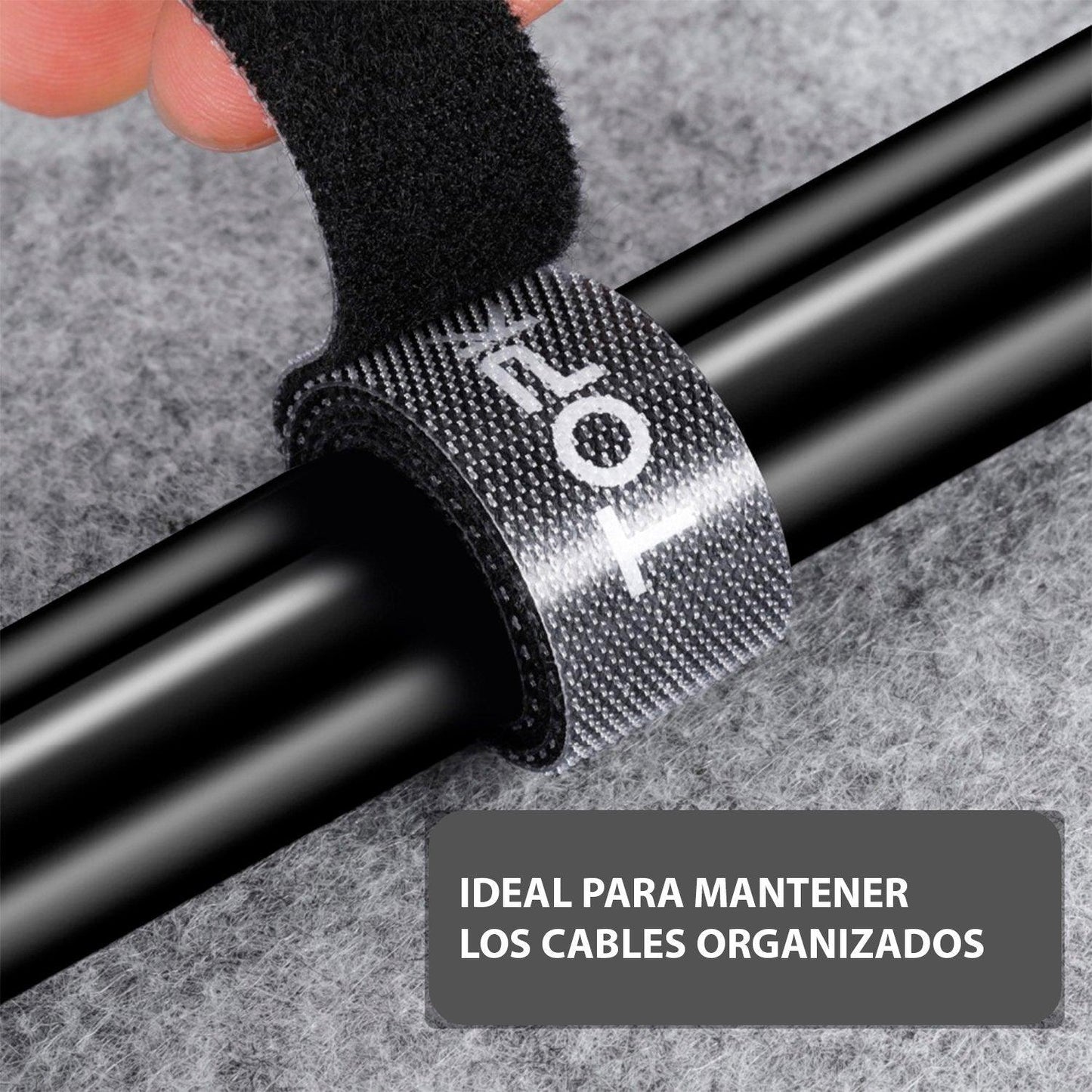 3 Metros Autoadhesivo con Velcro Organizador de Cables Topk - Aurela