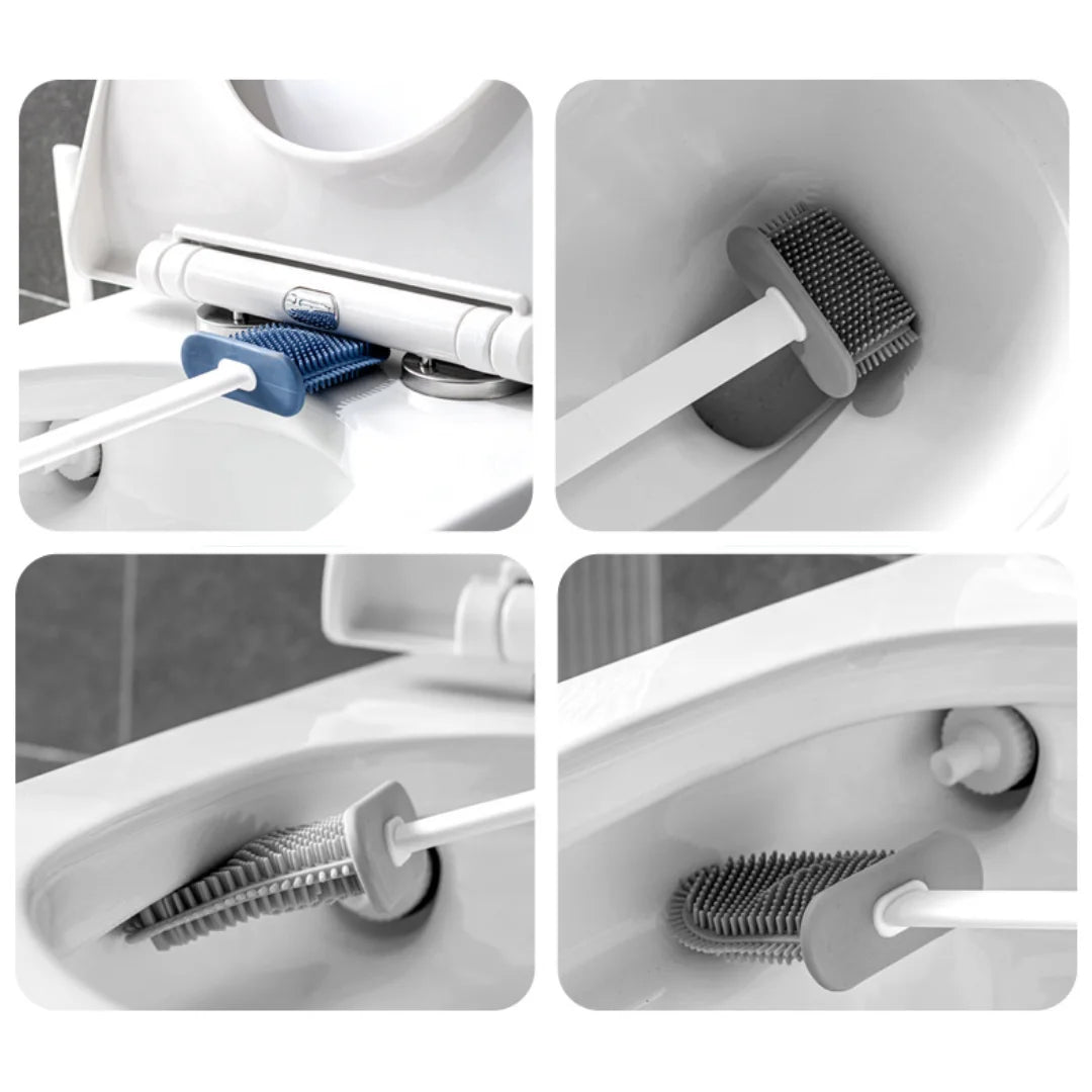 CleanScape - Kit de Cepillos de Limpieza para Baño: Inodoro e Esquinas, Montaje en Pared