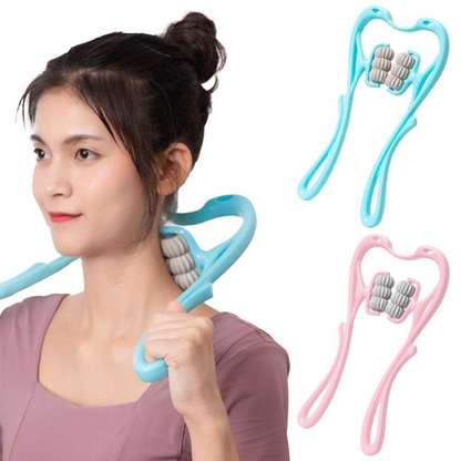 Cervical Massager - Masajeador con Rodillos para Cuello y Piernas