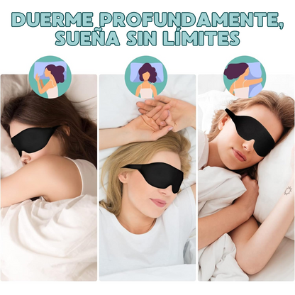 BlockOutMask - Antifaz de Seda 3D para un Descanso Profundo y Bloqueo Total de Luz