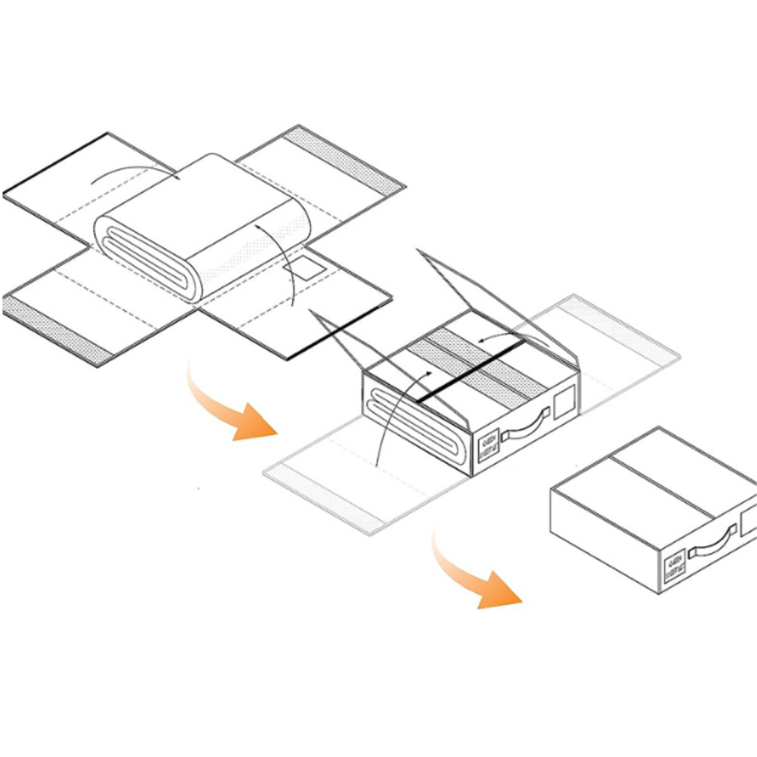 SheetSmart™ - Caja de Almacenamiento de Sábanas y Frazadas Plegable para una Mejor Organización