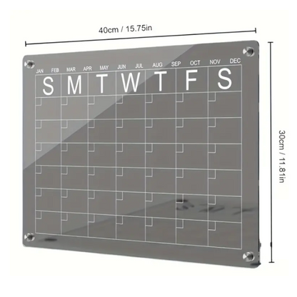 MonthlyBoard - Pack de 2 Organizadores Mensual con Imán para tu Refrigerador