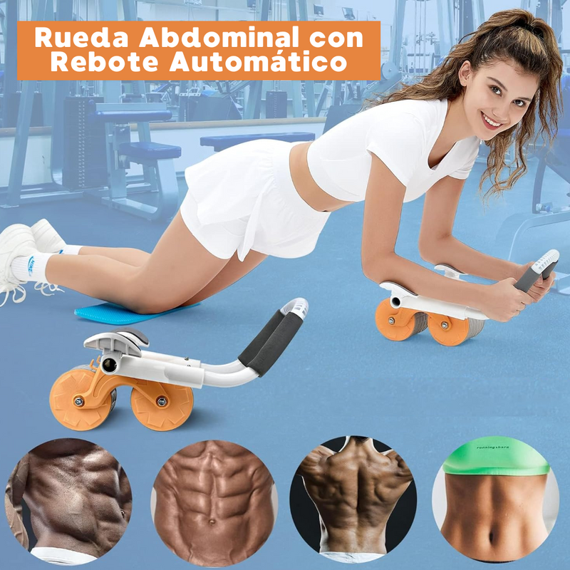 AbsRoller™ - Rueda Abdominal con Rebote Automático y Soporte para Codo