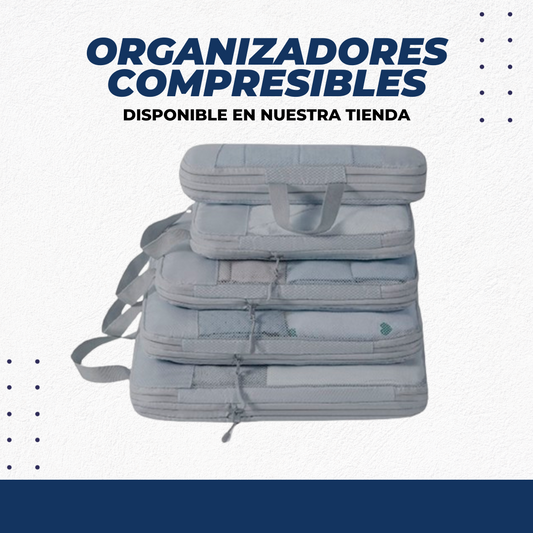 Pack de 5 Cubos de embalaje de compresión para maleta