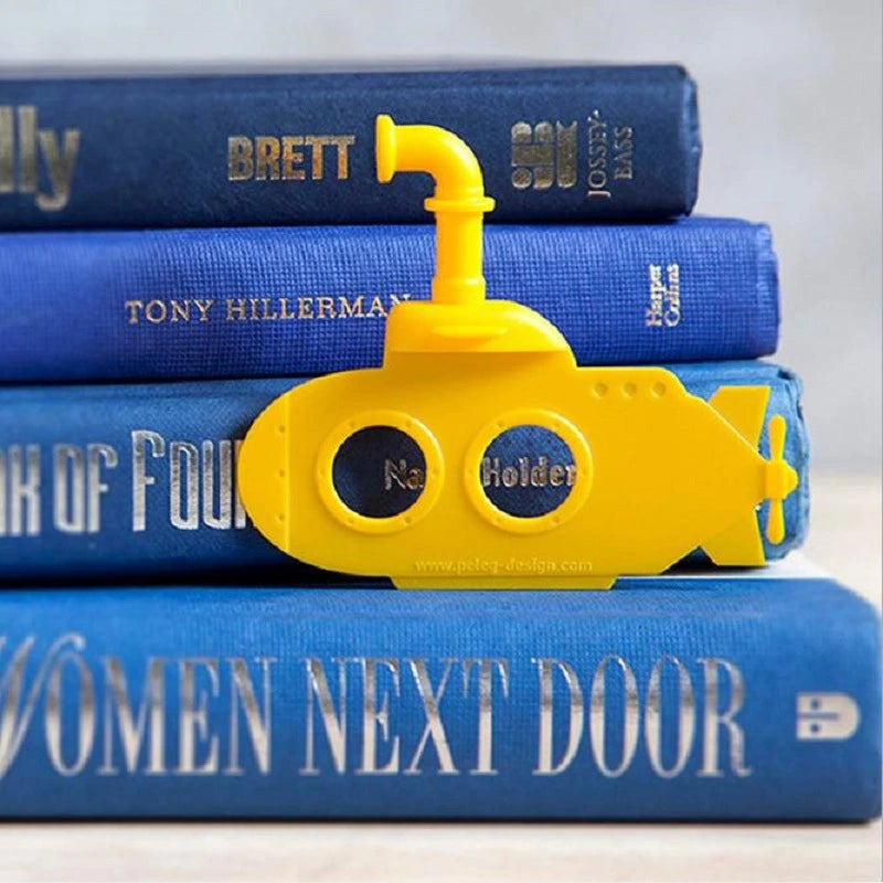 Marcador de libros en forma de Submarino Amarillo