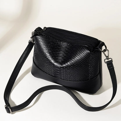 Bolso de Hombro de Cuero Chloe™ con Patrón de Cocodrilo para Mujeres con Estilo