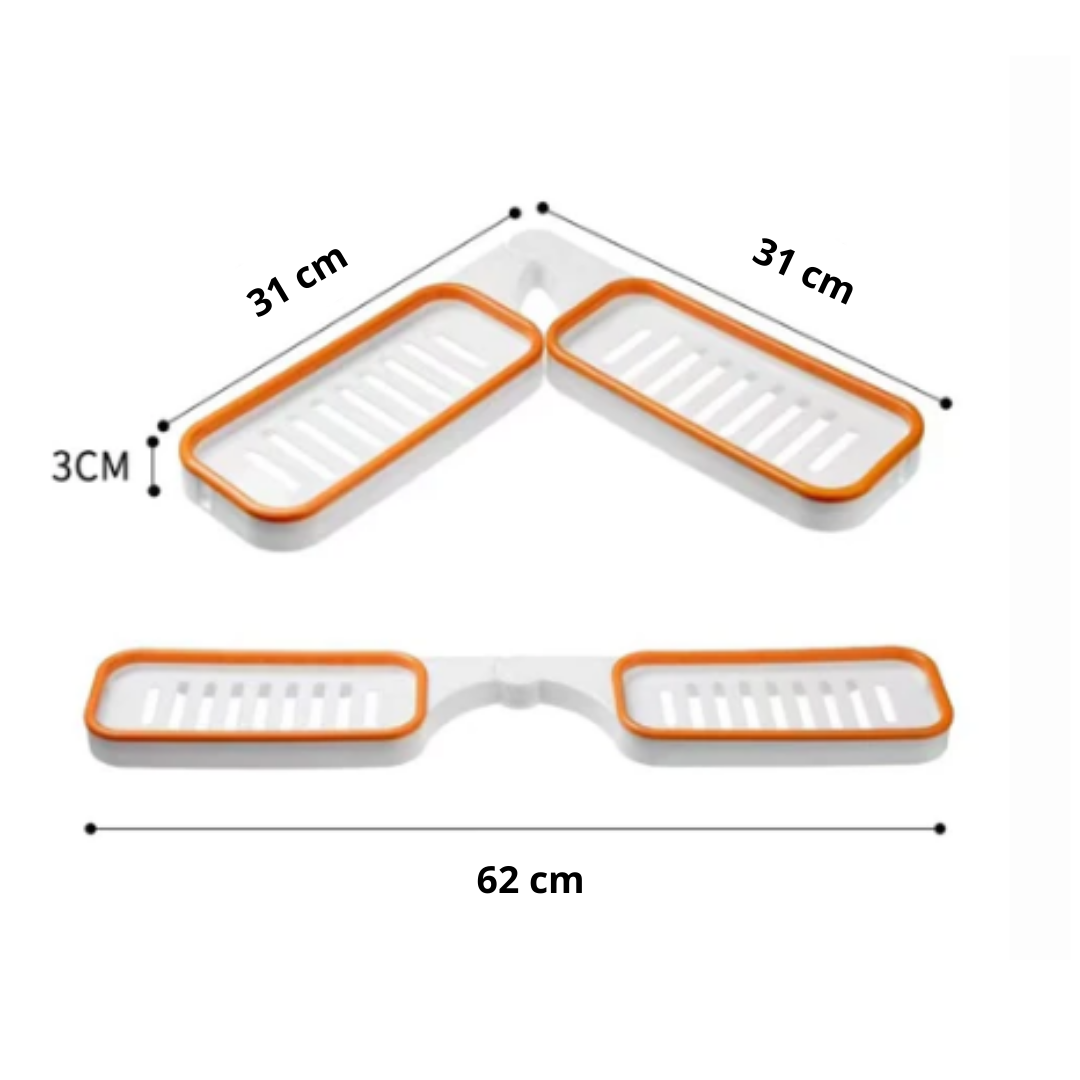 Estante Esquinero de Baño sin perforaciones