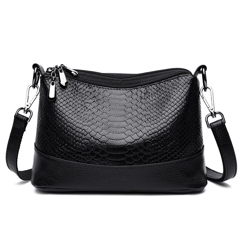 Bolso de Hombro de Cuero Chloe™ con Patrón de Cocodrilo para Mujeres con Estilo