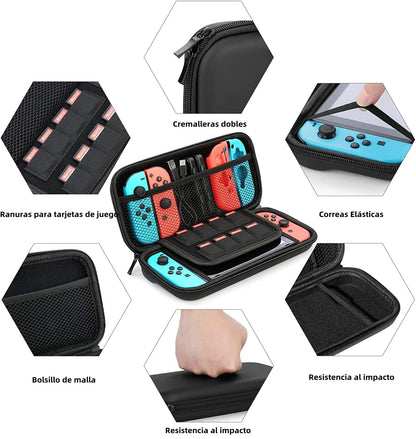 Estuche de Almacenamiento de Accesorios para Consola Nintendo Switch