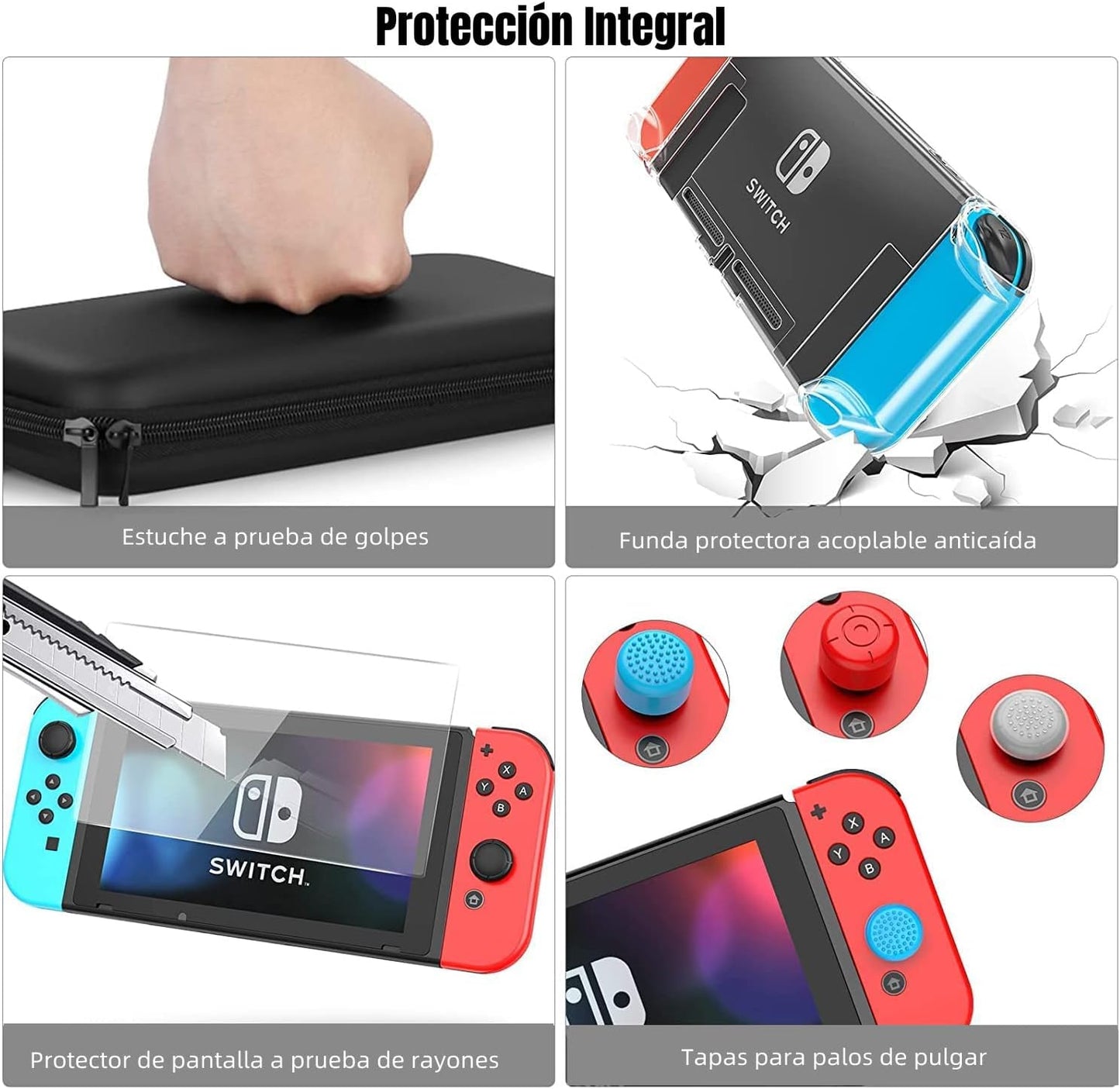 Estuche de Almacenamiento de Accesorios para Consola Nintendo Switch