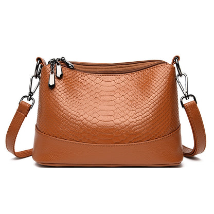 Bolso de Hombro de Cuero Chloe™ con Patrón de Cocodrilo para Mujeres con Estilo