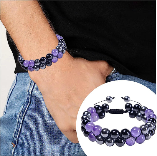 Pulsera de Triple Protección de Amatista