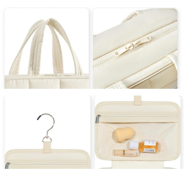 TravelMatePlus™-Organizador de Aseo Impermeable Colgante con Múltiples Compartimentos para Maquillaje y Joyas