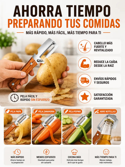 Set de Pelador de Verduras + Abridor Premium (2 piezas)