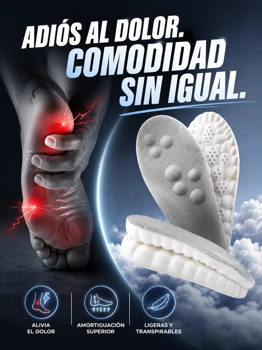 SoftFlex™ -Plantillas diseñadas para ofrecer el equilibrio perfecto entre soporte, suavidad y flexibilidad en cada paso