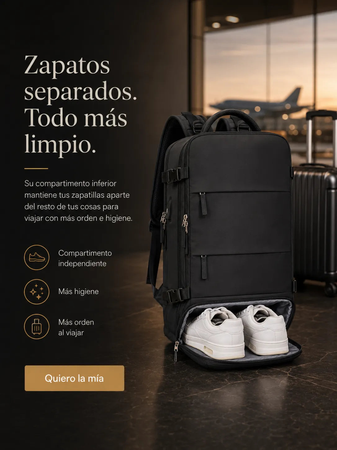 TravelersBackpack™ - Mochila Viajera con Múltiples Compartimientos - La Mochila Ideal para Viajeros