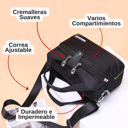 Bolso Cruzado para Mujer con Asas y Múltiples Compartimientos