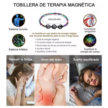 Tobillera de Hematita Magnética