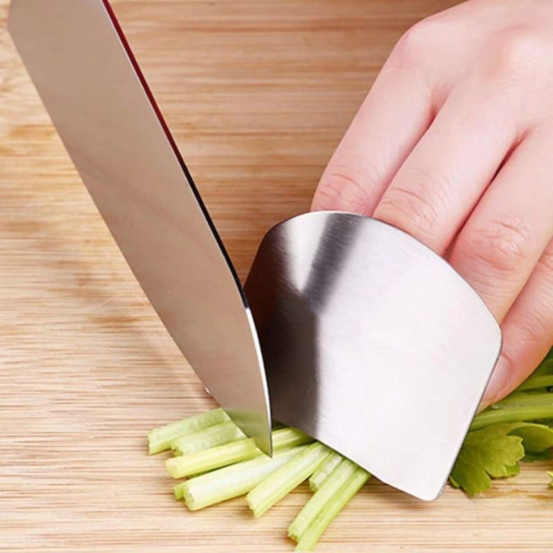 Pack de 2 Protectores de dedos para cortar verduras