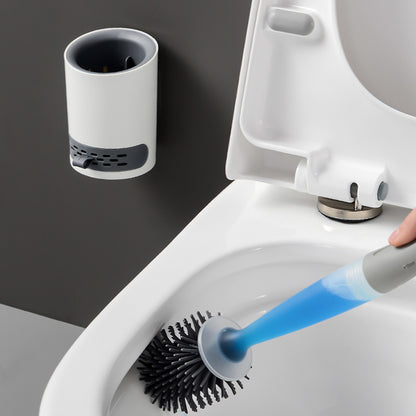 SwiftCleanBrush™- Cepillo para baño con dispensador integrado de jabón líquido