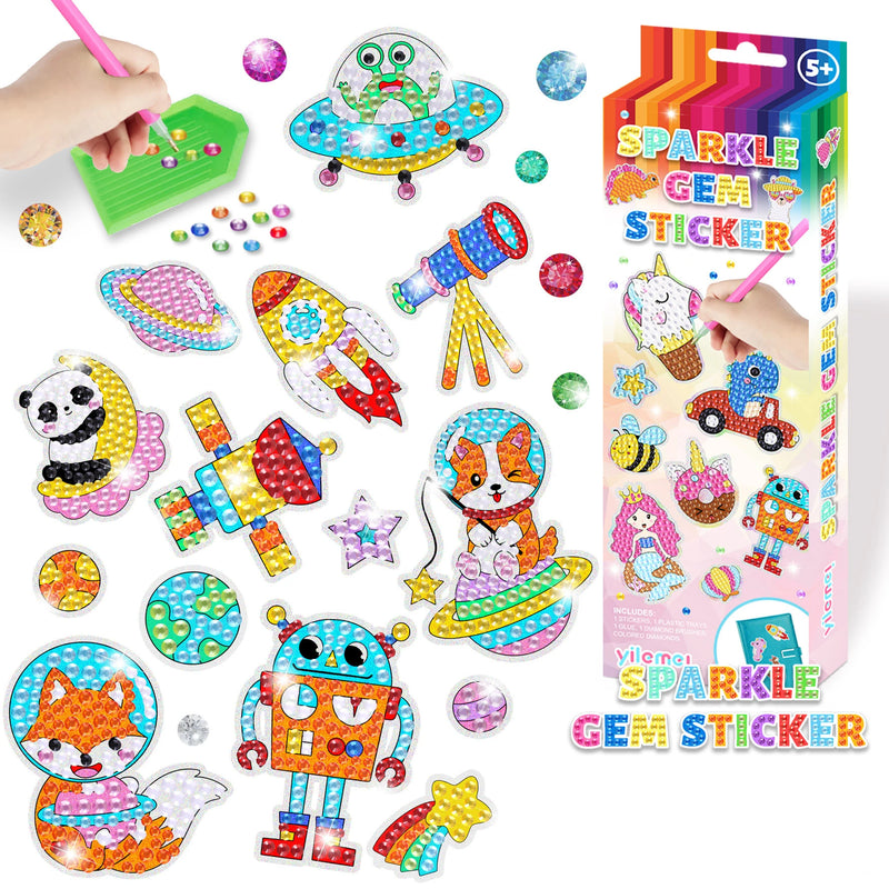 Sparkle Gem Stickers - Kit de Diamantes para Stickers para Niños
