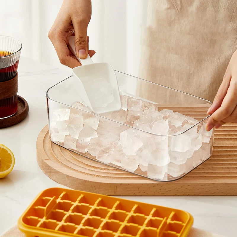 IceLattice - Molde para Cubitos de Hielo de Liberación Fácil con Tapa