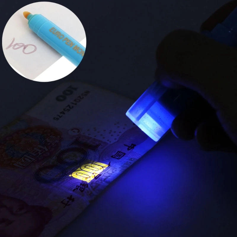 Lapiz Detector De Billetes Falsos Con Luz Ultra Violeta