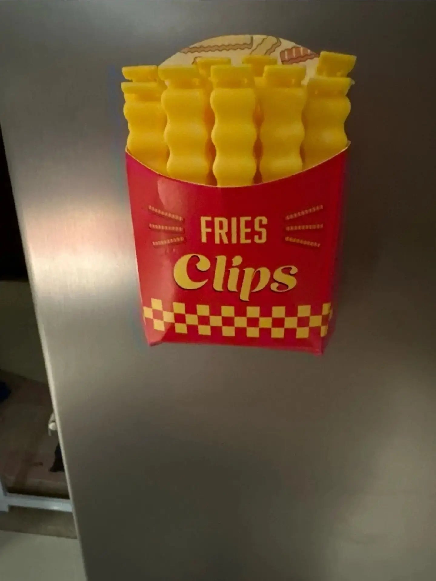 FriesClips™ - Set de 12 Clips Magnéticos en forma de Papas Fritas para Sellado de Bolas de Alimentos