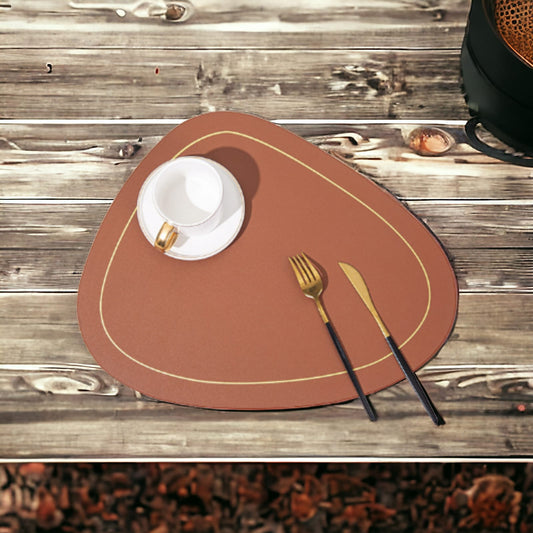 TableDine™ - Pack de 4 Tapetes Reversibles Individuales de Mesa de Comedor: Diseño Ovalado para una Decoración Única