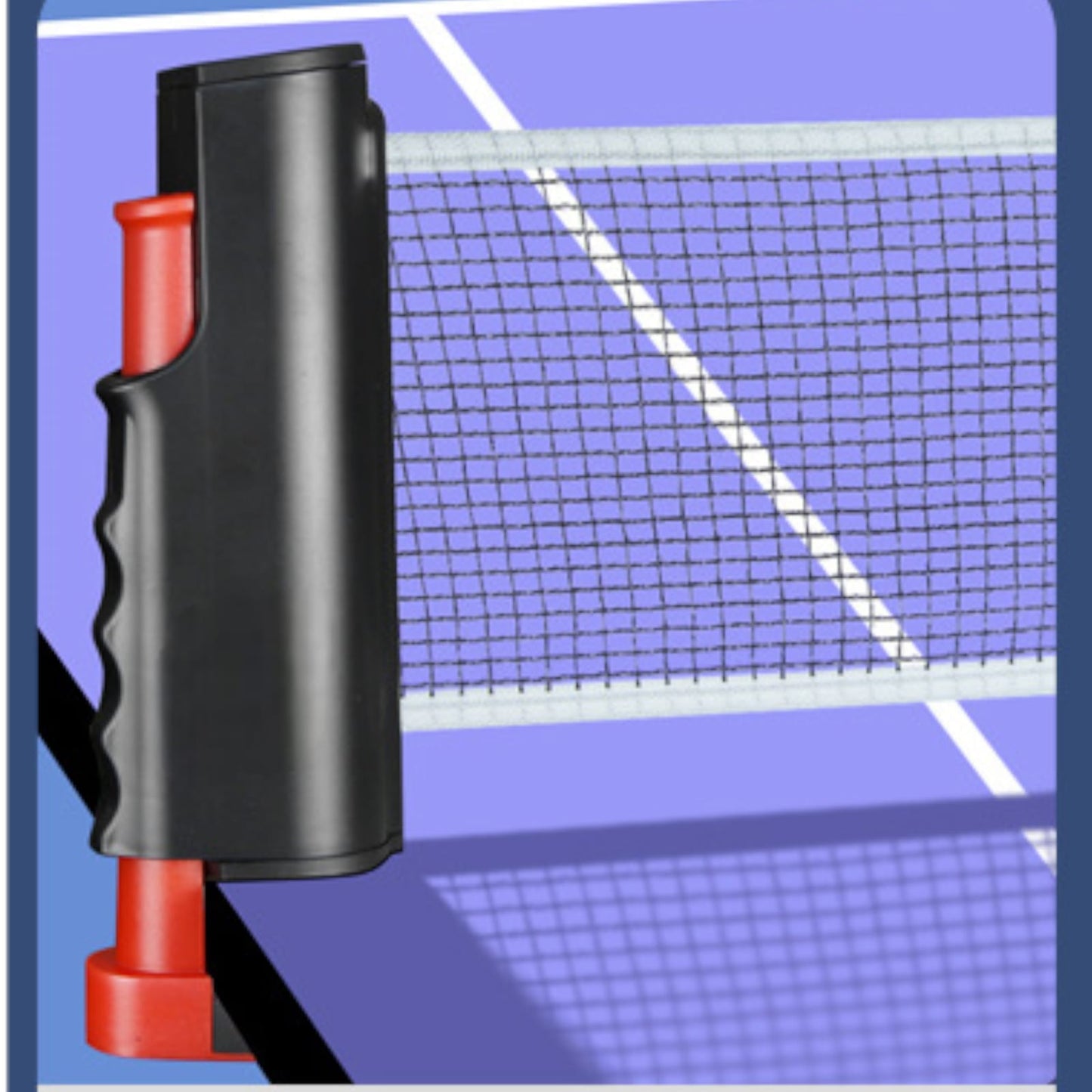 PingPongPlay™ - Set de Mesa de Ping Pong Pelotas y Red Ajustable para Jugar en Cualquier Lugar
