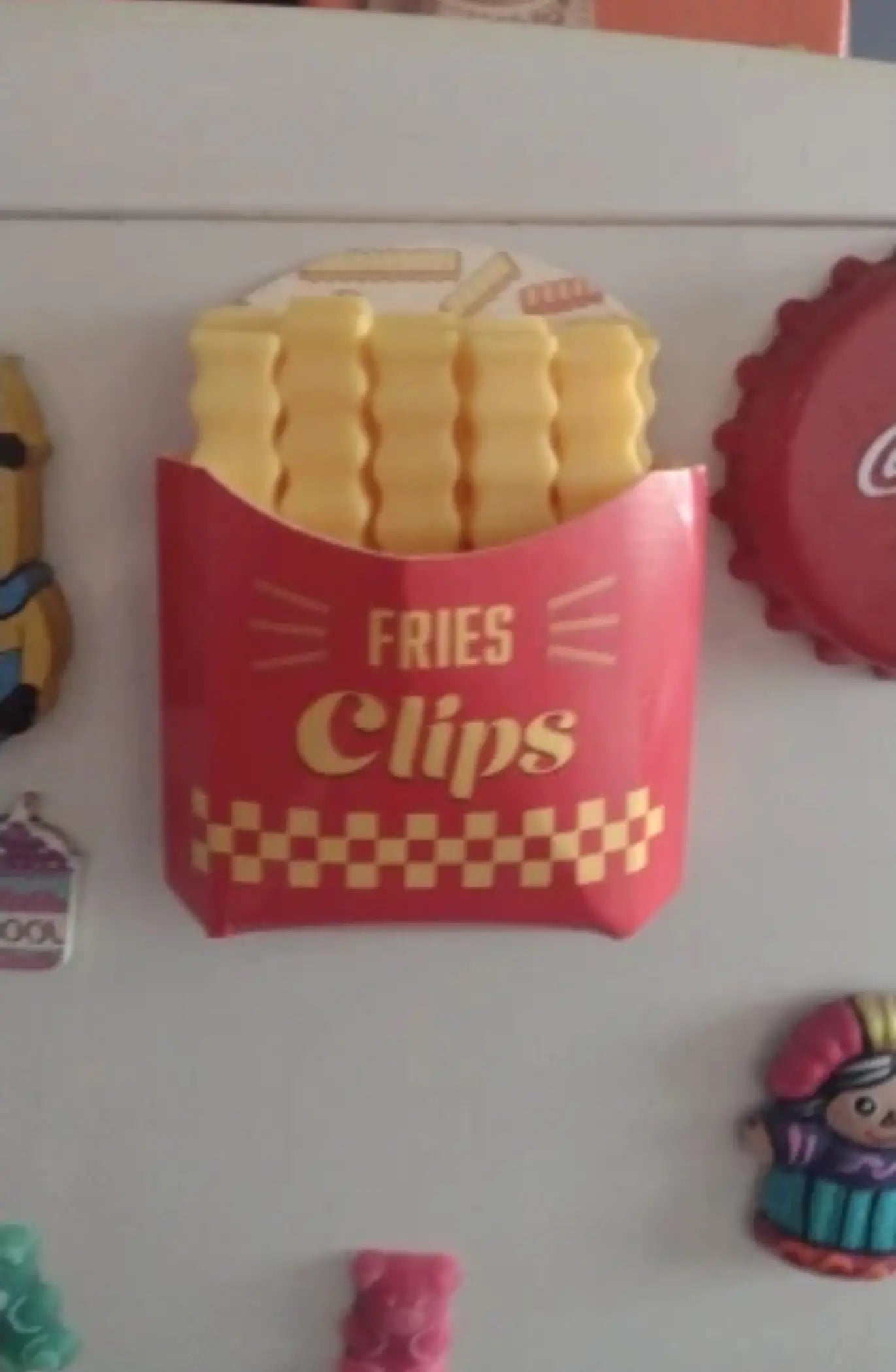 FriesClips™ - Set de 12 Clips Magnéticos en forma de Papas Fritas para Sellado de Bolas de Alimentos