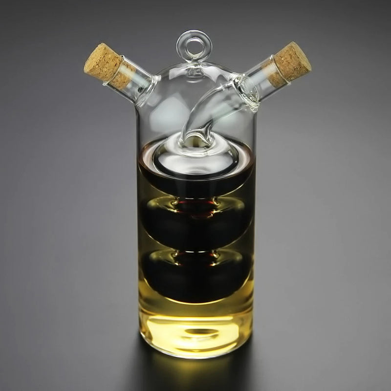 OilPour - Recipiente Dispensador Doble para Aceites y Vinagre